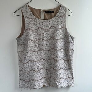 Rose & Olive Lace Sleeveless Blouse